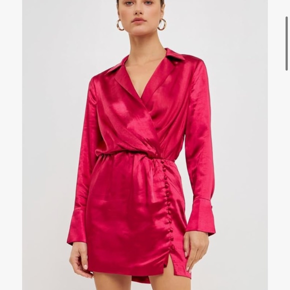 Endless rose mini satin dress - Picture 2 of 4